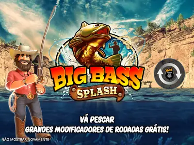 Ecrã inicial da demo de Big Bass Splash
