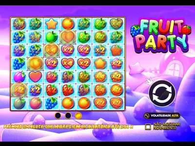 Ecrã inicial da demo de Fruit Party