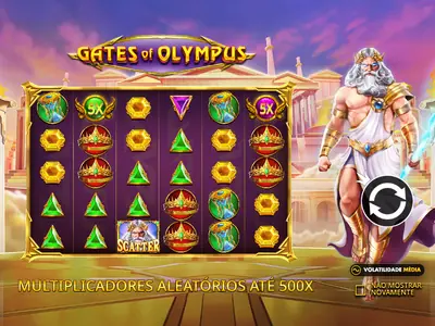 Ecrã inicial da demo de Gates of Olympus