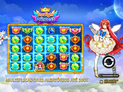 Ecrã inicial da demo de Starlight Princess