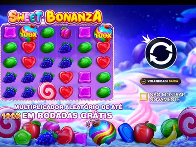 Ecrã inicial da demo de Sweet Bonanza