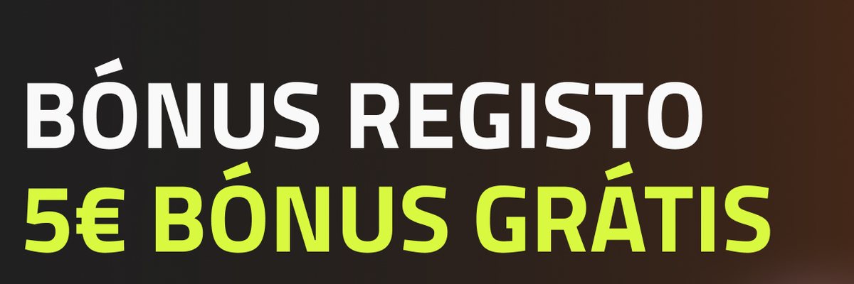 Banner da oferta de registo da Luckia.pt: 5 € de bónus grátis